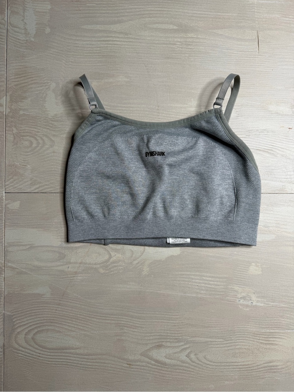 Gymshark Light Gray Seamless Scoop Sports Bralette